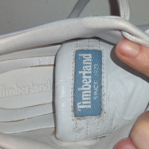 Timberland Metro Slim Womens  White Blue Leather Size 7 - Picture 8 of 12
